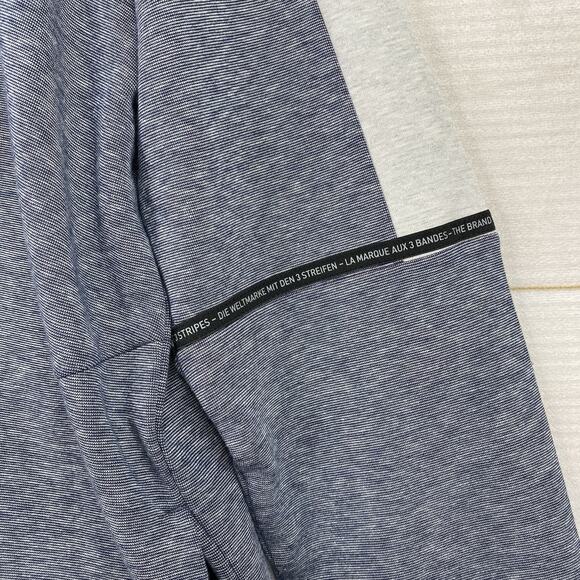 Adidas Adicross Jacket Mens L Blue Heather Golf Coach Performance Outerwear - Picture 2 of 10